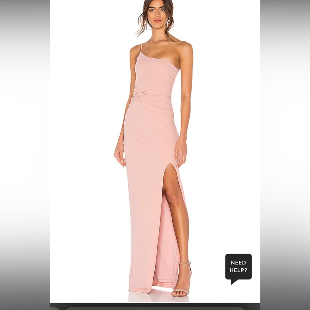 Nookie One-Shoulder Pink Maxi Dress